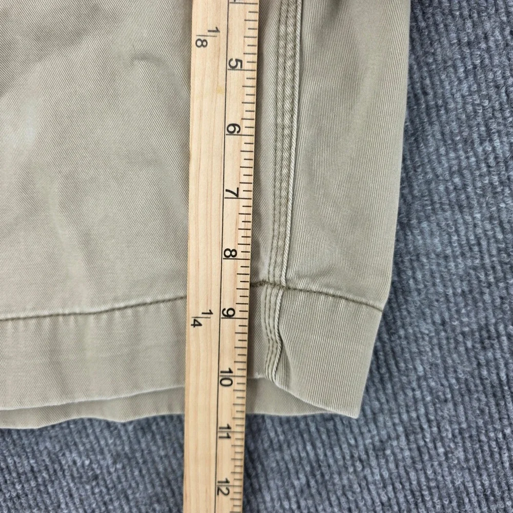 Polo Ralph Lauren Mens Khaki Tan Cotton Twill Cargo Shorts Size 36 Relaxed Fit